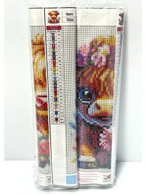 2 Pack Cow Diamond Art Kits 5D Full Drill DIY Highland Cow 30cm x 30cm